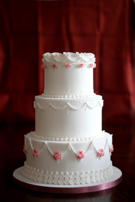 Three Tiered Wedding Cake