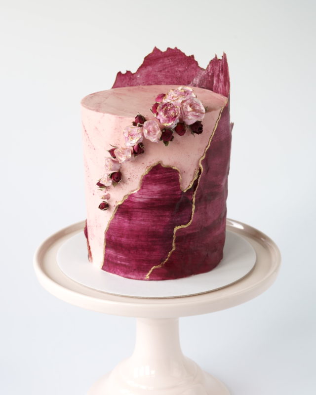 Purple decoration cakes