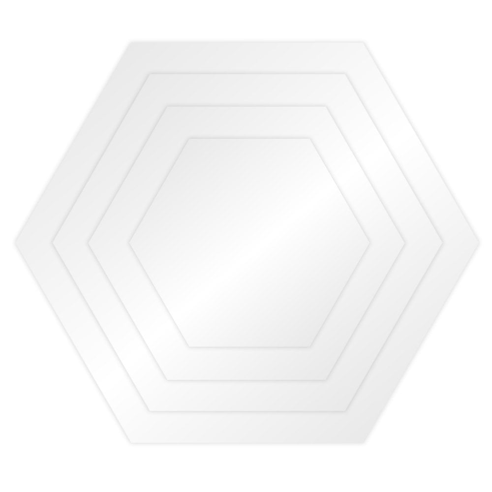 2x Hexagon Acrylic Ganache Plates